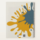 Kleurrijke Spat-art Monogram Planner (Achterkant)