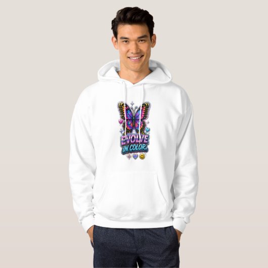 Kleurrijke Spat Hoodie (Voorkant volledig)