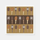 Kleurrijke Spatel Keuken Kookfeest Servet (Voorkant)