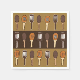 Kleurrijke Spatel Keuken Kookfeest Servet