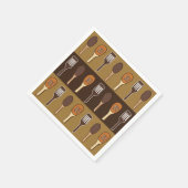 Kleurrijke Spatel Keuken Kookfeest Servet (Hoek)