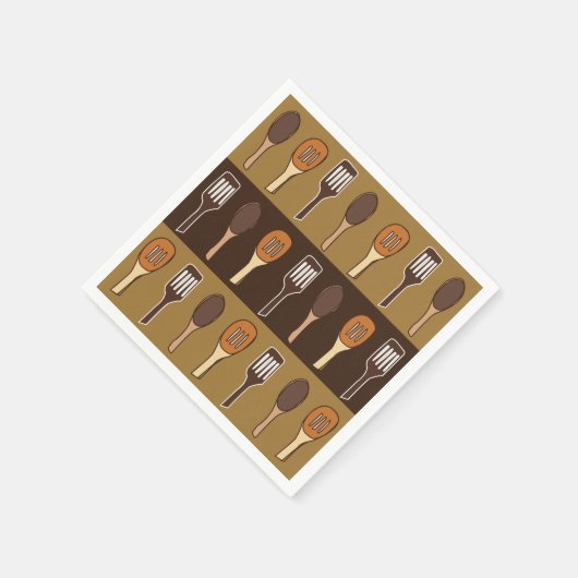 Kleurrijke Spatel Keuken Kookfeest Servet (Hoek)