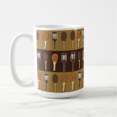 Kleurrijke spatel keuken kookgerei koffiemok (Links)