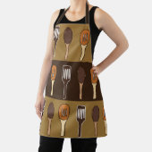 Kleurrijke spatel keuken kookgerei schort (Insitu)