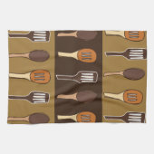 Kleurrijke spatel keuken kookgerei theedoek (Horizontaal)