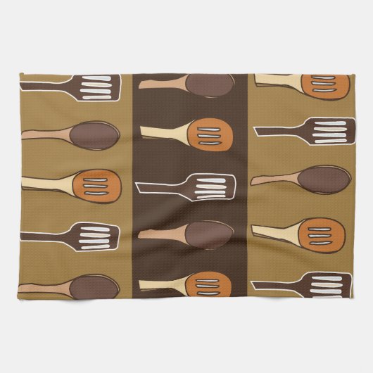 Kleurrijke spatel keuken kookgerei theedoek (Horizontaal)