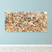 KLEURRIJKE SPATPLAAT XIV - Action painting -Abstra Canvas Afdruk (Insitu (Houten vloer))