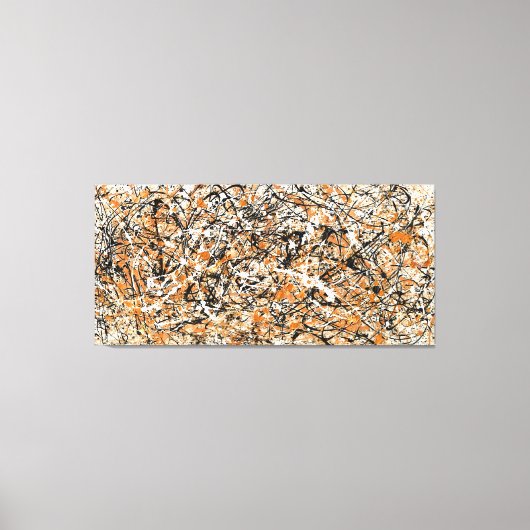 KLEURRIJKE SPATPLAAT XIV - Action painting -Abstra Canvas Afdruk (Voorkant)