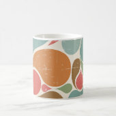 Kleurrijke spatten: Abstract retro patroon. Koffiemok (Center)