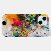 Kleurrijke spatten Abstracte kunst Case-Mate iPhone Case (Achterkant (horizontaal))