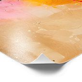 Kleurrijke spatten Abstracte kunst Foto Afdruk (Hoek)