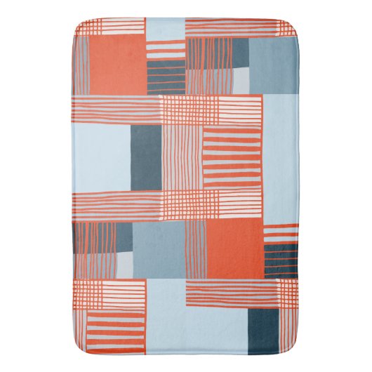 Kleurrijke spatten en dynamische lijnen badmat (Voorkant Verticaal)