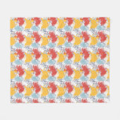 Kleurrijke spattexturen fleece deken (Voorkant (Horizontaal))