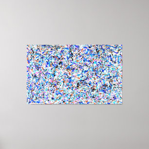 KLEURRIJKE SPATTIER XVI - Action painting -Abstrac Canvas Afdruk