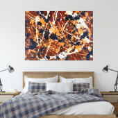KLEURRIJKE SPATTLER LXXI - Action painting - Canvas Afdruk (Insitu (Slaapkamer))
