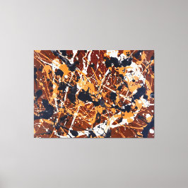 KLEURRIJKE SPATTLER LXXI - Action painting - Canvas Afdruk