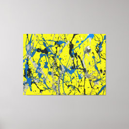 KLEURRIJKE SPATTLER LXXIV - Action painting - Canvas Afdruk