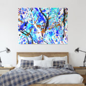 KLEURRIJKE SPATTLER LXXIX - Action painting - Canvas Afdruk (Insitu (Slaapkamer))