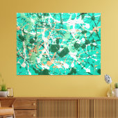 KLEURRIJKE SPATTLIV - Action painting -Abstract- Canvas Afdruk (Insitu (Woonkamer))