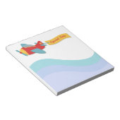 Kleurrijke speciale aantekening van het vliegtuig  notitieblok (Schuin)