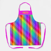 Kleurrijke spectrale rismen Aangepast Schort (Voorkant)