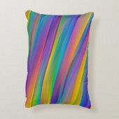Kleurrijke  spectrumgolven | Accent Kussen (Achterkant (Verticaal))