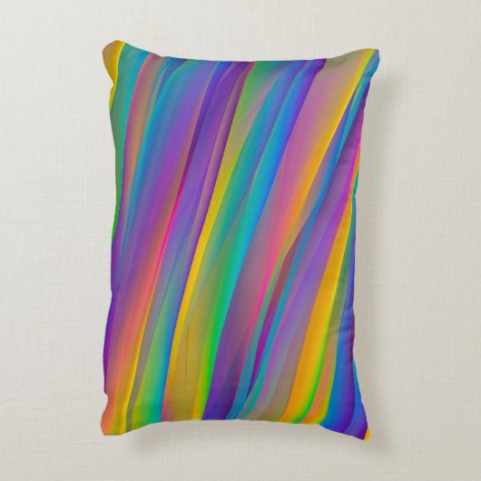 Kleurrijke  spectrumgolven | Accent Kussen (Achterkant (Verticaal))