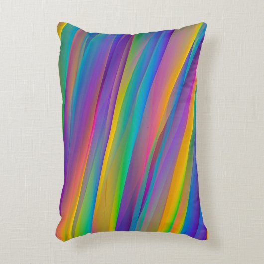 Kleurrijke spectrumgolven | Accent Kussen (Voorkant(Verticaal))