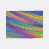 Kleurrijke  spectrumgolven | Fleece Deken (Voorkant (Horizontaal))