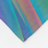 Kleurrijke  spectrumgolven | Fleece Deken (Hoek)