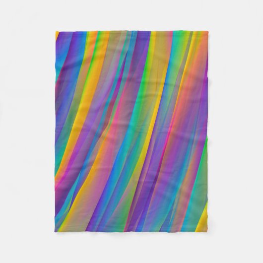 Kleurrijke  spectrumgolven | Fleece Deken (Voorkant)
