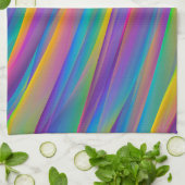 Kleurrijke  spectrumgolven | keukenhanddoek (Gevouwen)