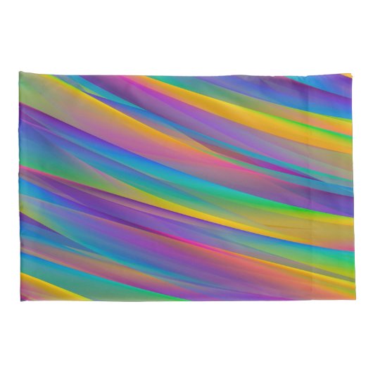 Kleurrijke spectrumgolven | Kussensloop (Achterkant-Rechts)