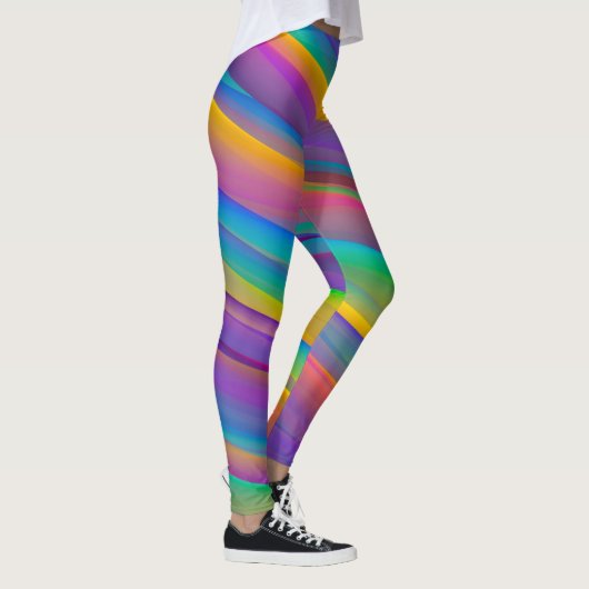 Kleurrijke  spectrumgolven | Leggings (Rechts)