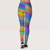 Kleurrijke  spectrumgolven | Leggings (Achterkant)