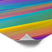 Kleurrijke spectrumgolven | POSTER (Hoek)