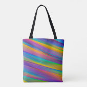 Kleurrijke  spectrumgolven | Tote bag (Achterkant)