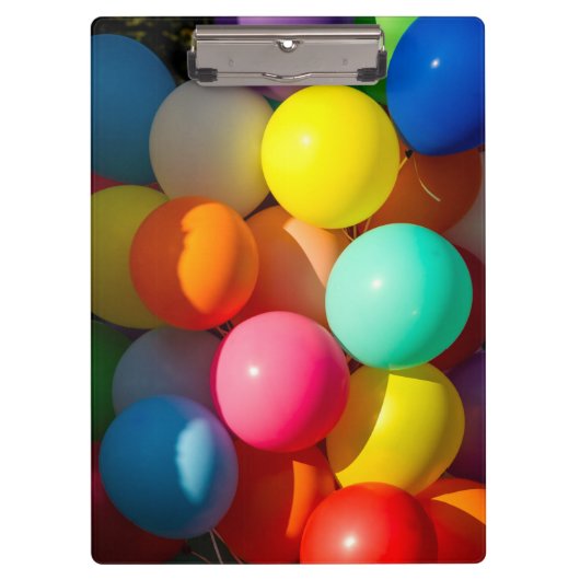 Kleurrijke Speelgoed ballonnen Klembord (Voorkant)