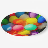 Kleurrijke Speelgoed ballonnen Papieren Bordje (Gekanteld)