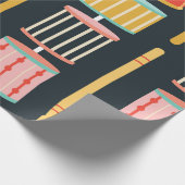 Kleurrijke Speelgoed drums naadloos patroon Cadeaupapier (Hoek)