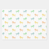 Kleurrijke Speelgoed Horses Wrapping Paper Sheet S (Voorkant)