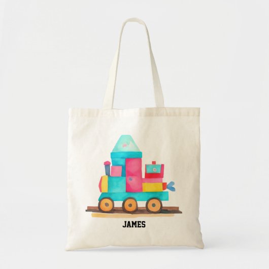 Kleurrijke Speelgoed Train voor kinderen Tote Bag (Voorkant)