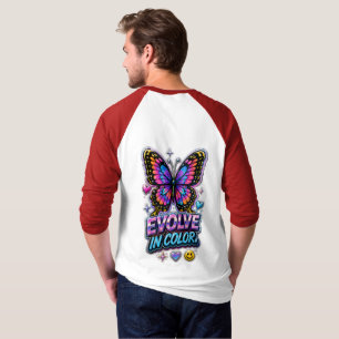 Kleurrijke Spetter Kleur  T-shirt