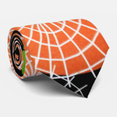 Kleurrijke Spider Web Design futuristische circula Stropdas (Opgerold)