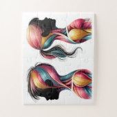 Kleurrijke Spier Anatomie Kunst – Kinderen Silhoue Legpuzzel (Verticaal)