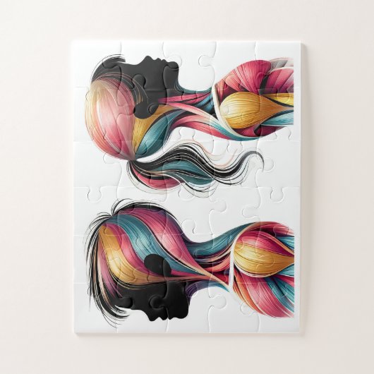 Kleurrijke Spier Anatomie Kunst – Kinderen Silhoue Legpuzzel (Verticaal)