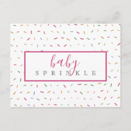 Kleurrijke Spikkels Baby Spikkel Baby Borrel Uitnodiging Briefkaart