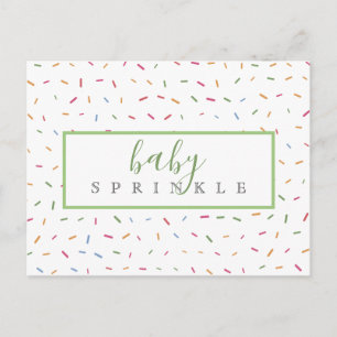 Kleurrijke Spikkels Baby Spikkel Baby Shower Uitnodiging Briefkaart