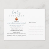 Kleurrijke Spikkels Baby Spikkel Uitnodiging (Achterkant)