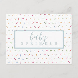 Kleurrijke Spikkels Baby Spikkel Uitnodiging Briefkaart